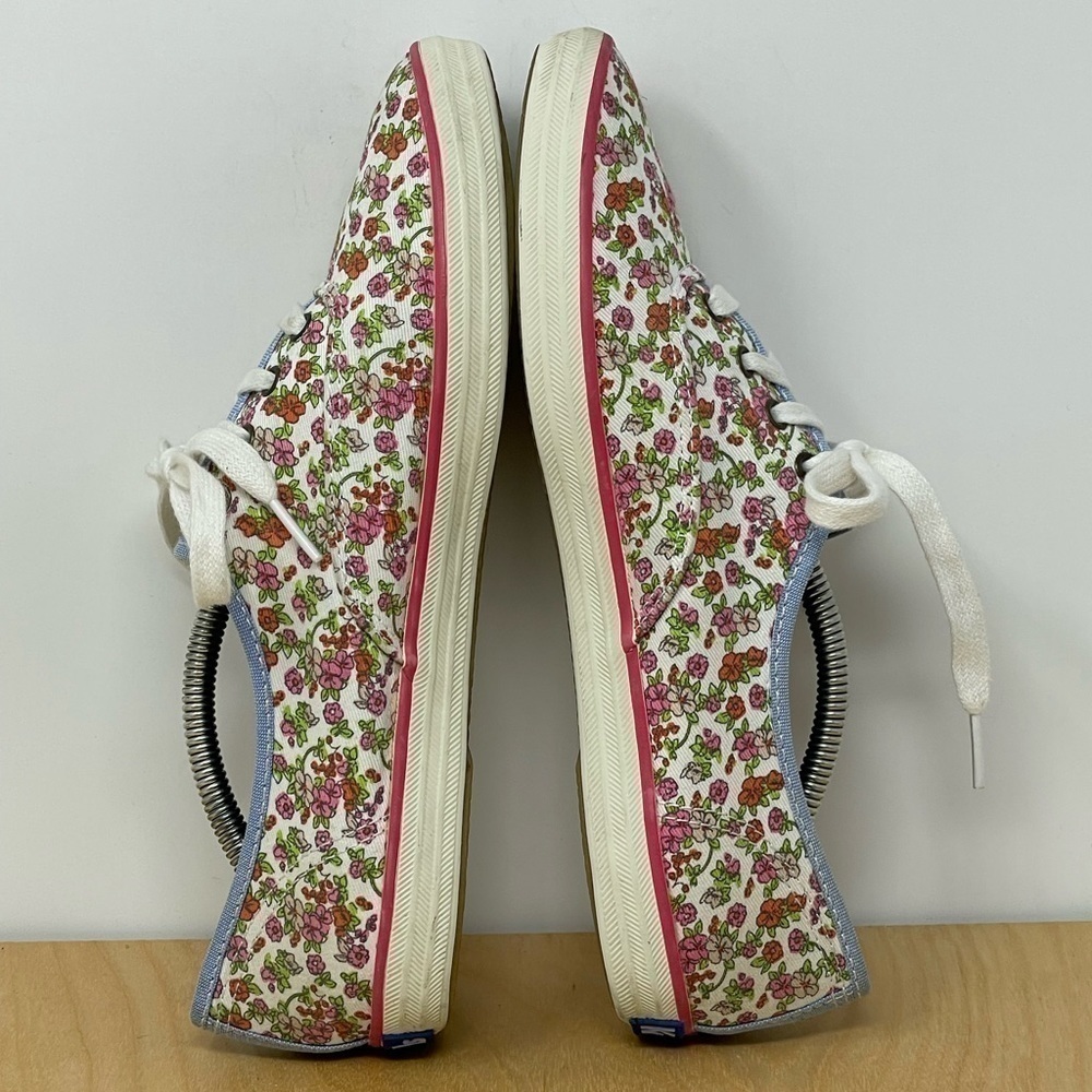 KEDS Floral Pattern Lace Up Sneakers Size 7.5 - Picture 5 of 9